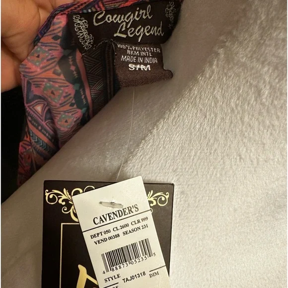 Sheer cowgirl fringe duster cardigan small/medium - Picture 5 of 7